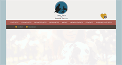 Desktop Screenshot of lostpetshv.org
